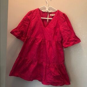 Forever New | US 4 | Vibrant Pink V-Neck Dress